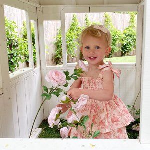 Rachel Parcell baby girl toddler Tank Smocked Dress 1 one year 24 months